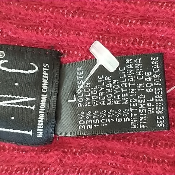 INC Beaded V Neck Dressy Top L - Picture 8 of 12